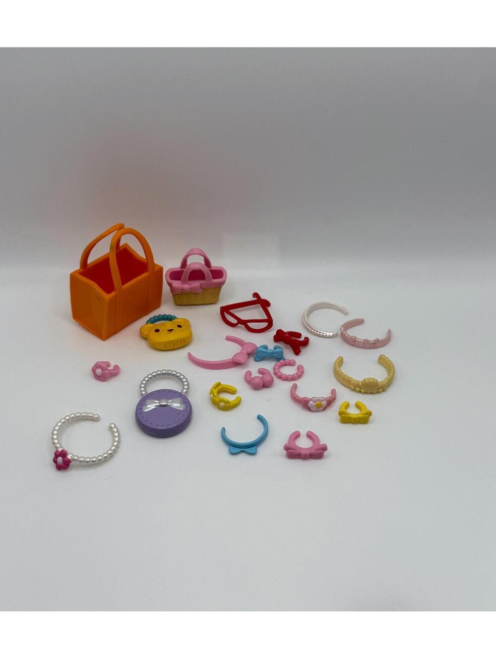 Calico Critters Accessory Lot Purse Baskets Jewelry Headbands Sunglasses